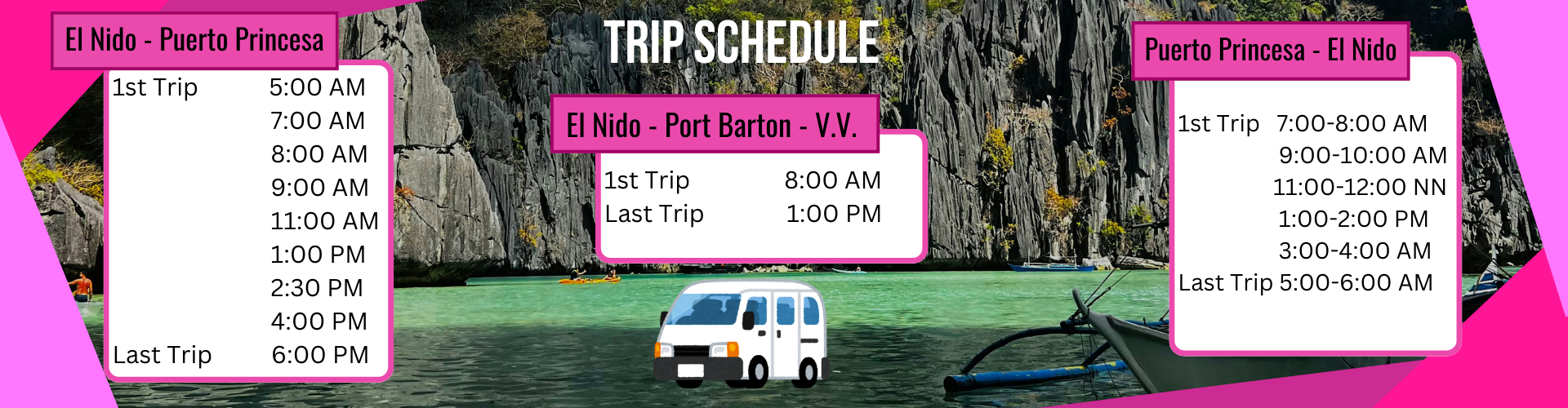 Trip Schedule Image